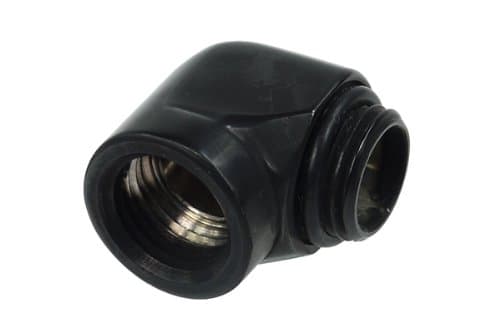 Alphacool HF L-connector - Anslutningsadapter för vätskekylningssystem - svart