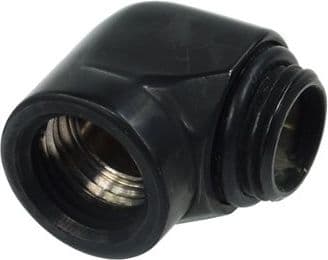 Alphacool HF L-connector - Anslutningsadapter för vätskekylningssystem - svart
