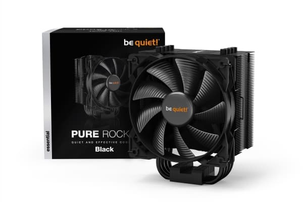 be quiet! Pure Rock 2 - Processor-køler - LGA 1150 (stik H3), LGA 1151 (stik H4), LGA 1155 (Socket H2), LGA 1200, LGA 2011-v3 (Socket R) - 1500 rpm - Sort