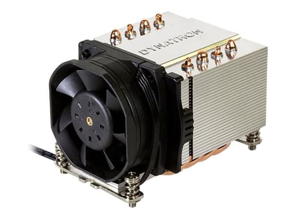 Dynatron A-24 - Prosessorkjøler - (for: AM4) - aluminium - 60 mm Sort, Sølv