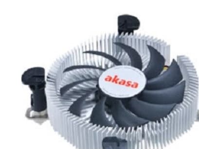 Akasa AK CC7122BP01 - Processorkylare - (för: LGA775, LGA1156, LGA1155) - aluminium - 75 mm