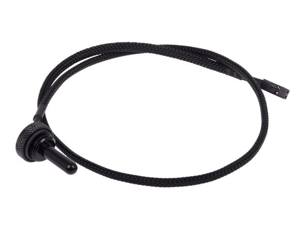 Alphacool Eiszapfen Temperature Sensor Plug G1/4 - Temperatursensor för vätskekylsystem - svart - 50 cm
