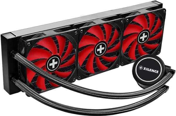 Xilence Performance A+ XC978, All-in-one-nesteenjäähdytin, 12 cm, Musta, Punainen