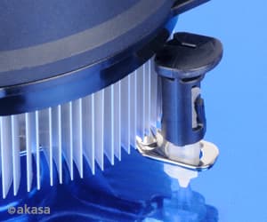 Akasa AK CC7108EP01 - Processorkylare - (för: LGA775, LGA1156, LGA1155) - aluminium - 92 mm