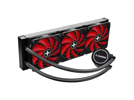 Xilence Performance A+ XC978, All-in-one-nesteenjäähdytin, 12 cm, Musta, Punainen