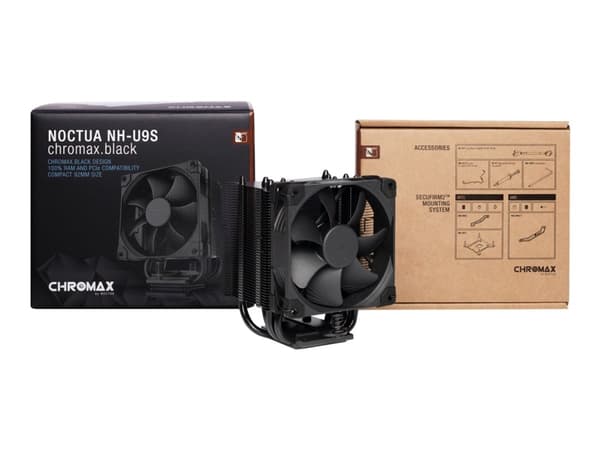 Noctua chromax NH-U9S - Processorkylare - (för: LGA1200, LGA1156, LGA1155, LGA1151, LGA1150, LGA1700, LGA2066, LGA2011-0, LGA2011-3 (Square ILM), AM4