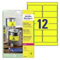 Pikkukuva 1 / 5: Etiket Avery Zweckform L6107-20 stærk gul 99,1x42,3 mm - (20 ark x 12 stk.)