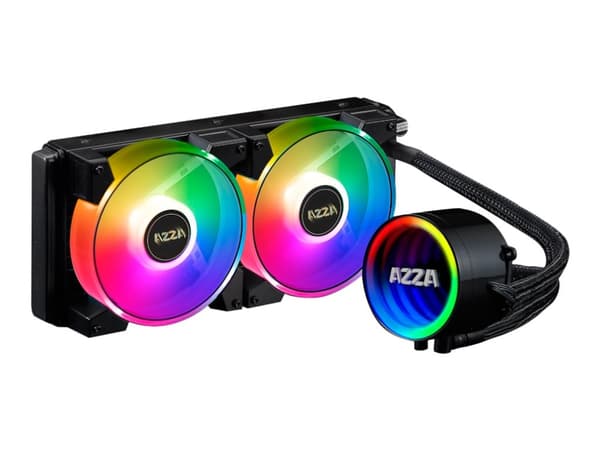 AZZA Blizzard - Kylsystem med vätska till processorn - Elementstorlek: 240 mm - (för: LGA775, LGA1156, AM2, AM2+, LGA1366, AM3, LGA1155, AM3+, LGA201