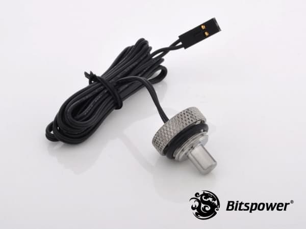 Bitspower BP-WTP-CT - Temperatursensor for væskekjølesystem - skinnende sølv