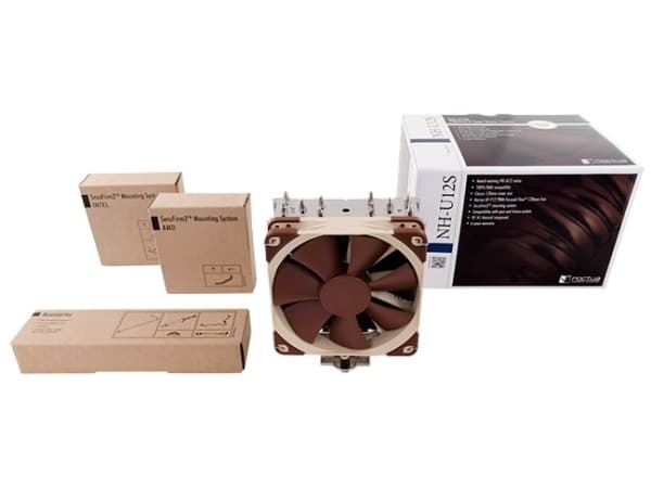 Noctua NH-U12S - Prosessorkjøler - (for: LGA1156, AM2, AM2+, AM3, LGA1155, AM3+, LGA2011, FM1, FM2, LGA1150, LGA1151, AM4, LGA1200) - aluminium og ko