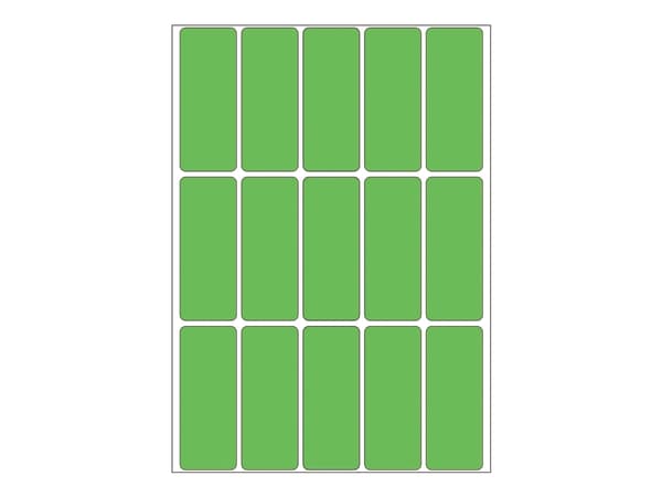 HERMA - Permanet adhesiv - grønn - 20 x 50 mm 480 etikett(er) (32 ark x 15) merkelapper