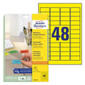 Miniatyrbild 1 av 5: Avery L6041 - Gul - 21,2 x 45,7 mm 960 st (20 ark x 48) etiketter