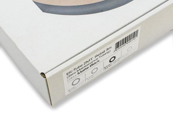 EkWaterBlocks EK-Tube ZMT - Rör till vätskebaserat kylsystem - mattsvart - 3 m
