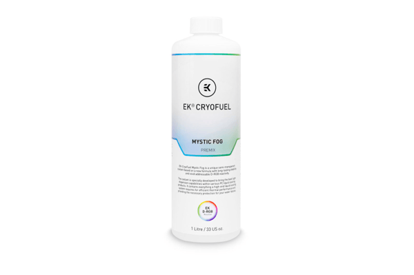 EkWaterBlocks EK-CryoFuel Mystic Fog (Premix) - Kylvätska för vätskebaserat kylsystem - vit