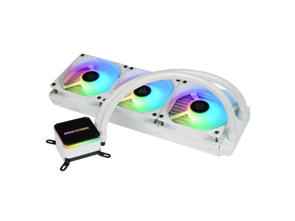 Enermax ELC-LMT360-W-ARGB, All-in-one-nesteenjäähdytin, 12 cm, 72,1 cfm, Valkoinen