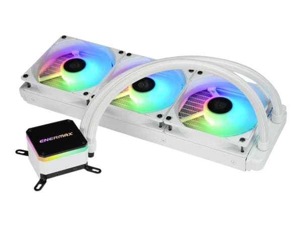 Enermax ELC-LMT360-W-ARGB, All-in-one-nesteenjäähdytin, 12 cm, 72,1 cfm, Valkoinen Valkoinen