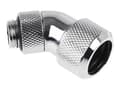 Miniatyrbild 1 av 5: Alphacool Eiszapfen 16 mm HardTube compression fitting 45° rotatable G1/4 - Vinkelfäste för vätskekylningssystem - krom