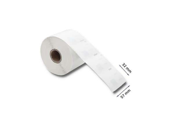 Qoltec - Hvid - 57 x 32 mm 1000 etikette(r) (1 rulle(r) x 1000) etiketteri - DYMO LabelWriter 310, 315, 320, 330, 400, 450, 4XL, SE450, Wireless -lai
