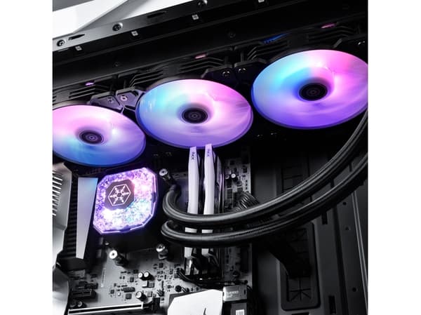 SilverStone PF360 - Kylsystem med vätska till processorn - (för: LGA775, LGA1156, AM2, LGA1366, AM3, LGA1155, LGA2011, FM1, FM2, LGA1150, LGA1151, AM
