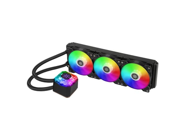 SilverStone PF360 - Kylsystem med vätska till processorn - (för: LGA775, LGA1156, AM2, LGA1366, AM3, LGA1155, LGA2011, FM1, FM2, LGA1150, LGA1151, AM