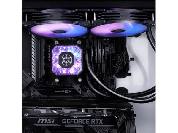 SilverStone Ice Gem - Væskekjølesystem for prosessor - Radiatorstørrelse: 240 mm - (for: LGA1156, AM2, LGA1366, AM3, LGA1155, LGA2011, FM1, FM2, LGA1