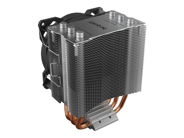 be quiet! Pure Rock Slim 2 - Processorkylare - (för: LGA1150, LGA1151, LGA1155, LGA1200, LGA1700, AM4, AM5) - aluminium med aluminium/kopparbas - 92