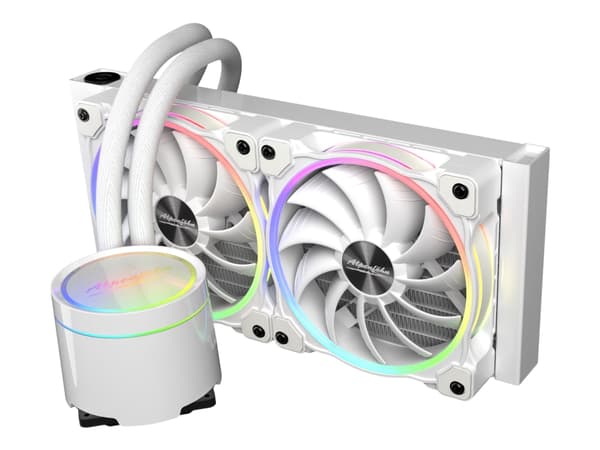 Alpenföhn Gletscherwasser 240 - Prosessorin nestejäähdytysjärjestelmä - Jäähdyttimen koko: 240 mm - (LGA1156, AM2, AM2+, LGA1366, AM3, LGA1155, AM3+, Valkoinen