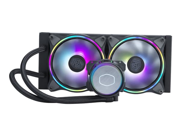 Cooler Master MasterLiquid ML240 Illusion - Væskekjølesystem for prosessor - Radiatorstørrelse: 240 mm - (for: LGA2066, LGA2011-3, LGA2011, LGA1200, Sort