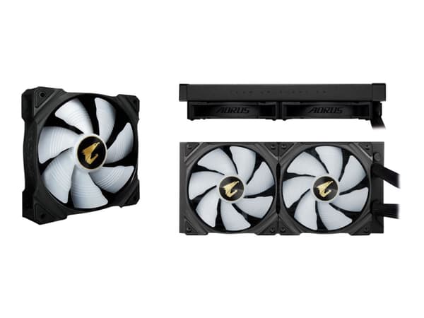 AORUS WATERFORCE X 280 - Kylsystem med vätska till processorn - (för: LGA2066, LGA2011, LGA1366, LGA1150, LGA1151, LGA1155, LGA1156, TR4, AM4, sTRX4,