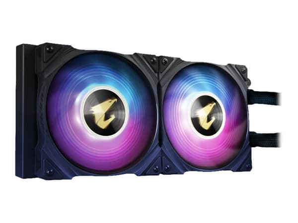 Gigabyte AORUS WATERFORCE X 240, All-in-one-nesteenjäähdytin, 12 cm, 60,07 cfm, Musta musta