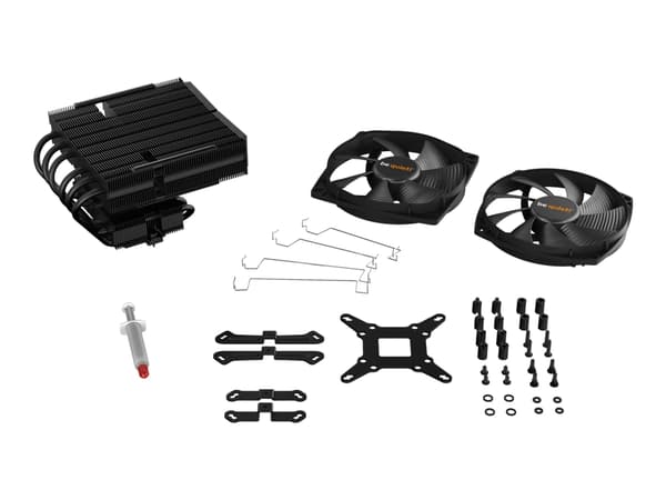 be quiet! Dark Rock TF 2 - Processorkylare - (för: LGA1150, LGA1151, LGA1155, LGA1200, LGA1700, LGA2011-3 (Square ILM), LGA2066, AM4) - aluminium med