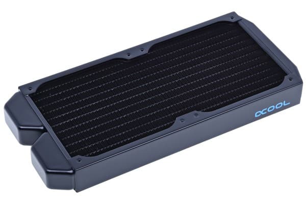 Alphacool 35265, Jäähdytin, Messinki, Kupari, Ruostumaton teräs, Musta, 278 mm, 124 mm, 30 mm