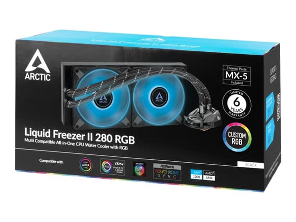 ARCTIC Liquid Freezer II 280 RGB - Kylsystem med vätska till processorn - Elementstorlek: 280 mm - (för: LGA1156, LGA1155, LGA1150, LGA1151, LGA2011-