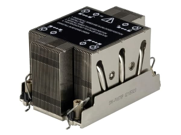 Supermicro SNK-P0078P - Kylfläns för processor - (för: LGA4189) - 2U Svart, Rostfritt stål