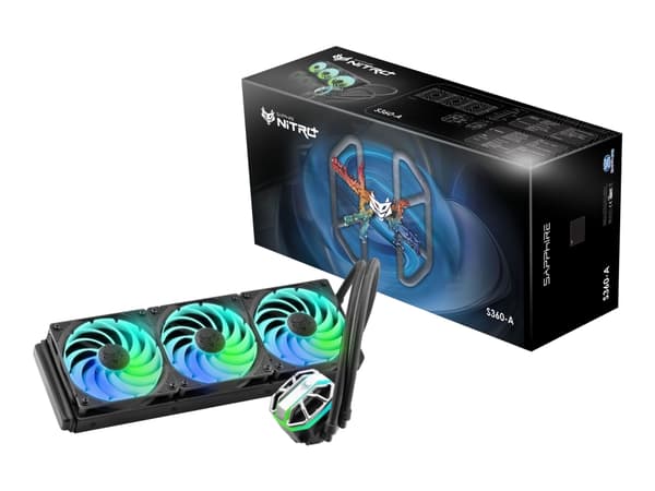 Sapphire Nitro+ S360-A - Kylsystem med vätska till processorn - Elementstorlek: 360 mm - (för: AM4, LGA1150, LGA1151, LGA1152, LGA1155, LGA1156, LGA1