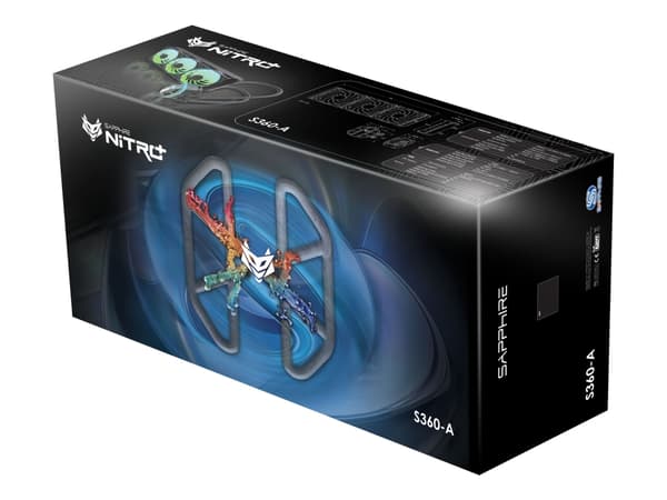 Sapphire Nitro+ S360-A - Kylsystem med vätska till processorn - Elementstorlek: 360 mm - (för: AM4, LGA1150, LGA1151, LGA1152, LGA1155, LGA1156, LGA1