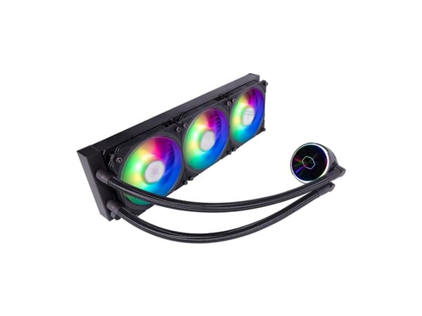 Cooler Master MasterLiquid PL360 FLUX - Væskekjølesystem for prosessor - Radiatorstørrelse: 360 mm - (for: LGA1156, AM2, AM2+, AM3, LGA1155, AM3+, LG