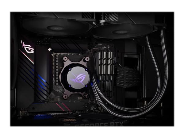 ASUS ROG STRIX LC II 240, All-in-one-nesteenjäähdytin, 12 cm, 80,95 cfm, 137,5 m³/h, Musta