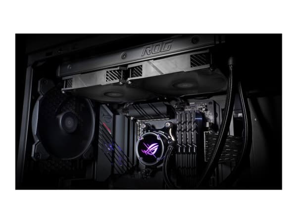 ASUS ROG STRIX LC II 240, All-in-one-nesteenjäähdytin, 12 cm, 80,95 cfm, 137,5 m³/h, Musta