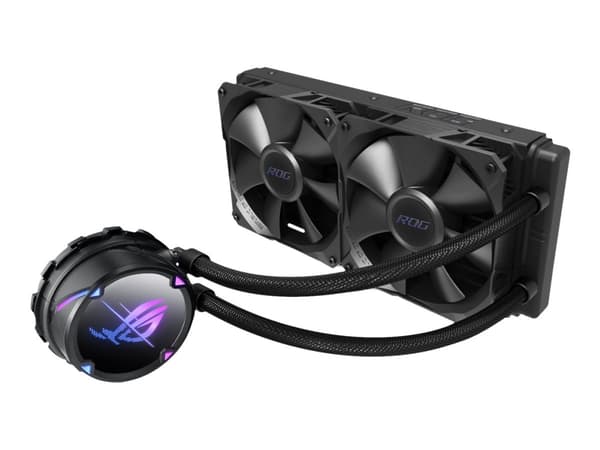 ASUS ROG STRIX LC II 240, All-in-one-nesteenjäähdytin, 12 cm, 80,95 cfm, 137,5 m³/h, Musta