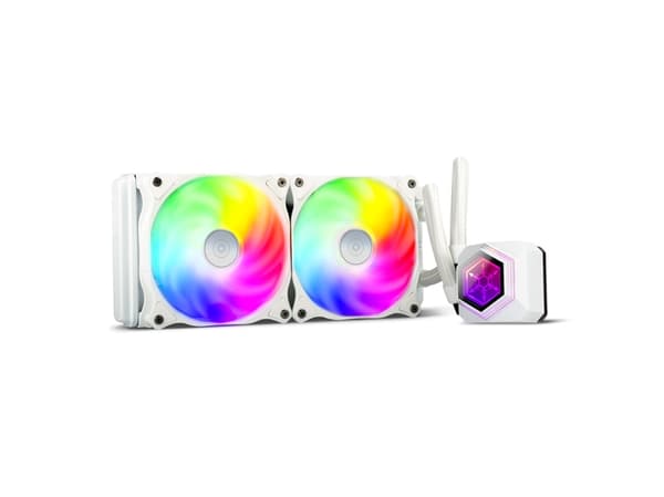 SilverStone SST-PF240W-ARGB-V2 - Væskekjølesystem for prosessor - Radiatorstørrelse: 240 mm - (for: AM2, AM3, LGA1155, LGA2011, FM1, FM2, LGA1150, LG