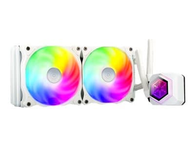 SilverStone SST-PF240W-ARGB-V2 - Væskekjølesystem for prosessor - Radiatorstørrelse: 240 mm - (for: AM2, AM3, LGA1155, LGA2011, FM1, FM2, LGA1150, LG Hvit