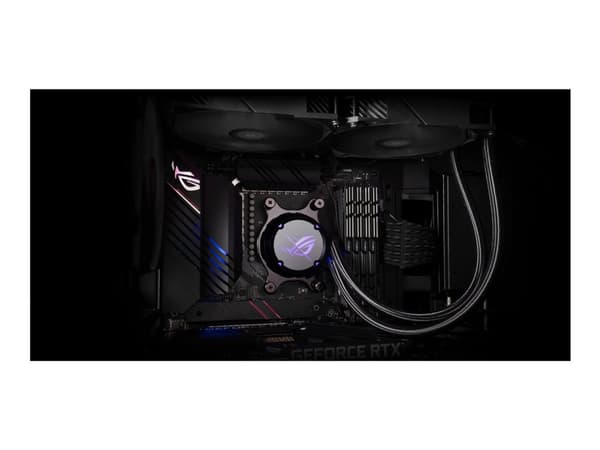 ASUS ROG STRIX LC II 360, Nestejäähdytyspakkaus, 12 cm, 37,6 dB, 80,95 cfm, 137,5 m³/h, Musta