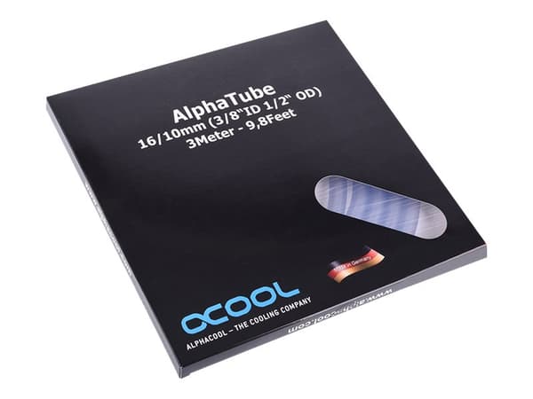 Alphacool AlphaTube HF 16/10 (3/8"ID) - Væskekjølesystemtube - blank - 3 m