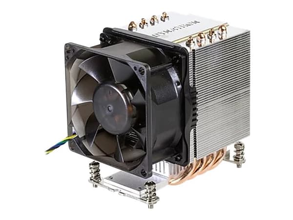 Inter-Tech A-19 - Processorkylare - (för: AM4) - aluminium - 80 mm Gjuten aluminium, Svart