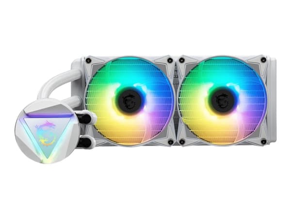 MSI MAG CORELIQUID 240R V2 - Kylsystem med vätska till processorn - Elementstorlek: 240 mm - (för: LGA1156, AM2, AM2+, LGA1366, AM3, LGA1155, AM3+, L Vit