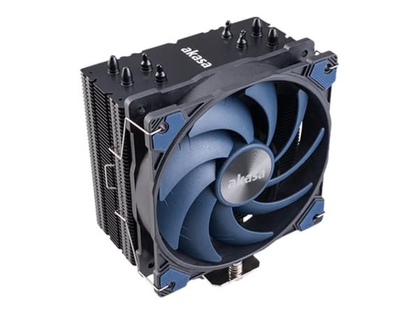 Akasa Alucia H4 - Prosessorkjøler - (for: LGA1156, LGA1155, LGA2011, LGA1150, LGA1151, AM4, LGA2066, LGA1200) - aluminiumfinner - 120 mm - svart, rol
