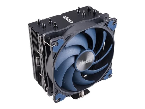 Akasa Alucia H4 - Prosessorkjøler - (for: LGA1156, LGA1155, LGA2011, LGA1150, LGA1151, AM4, LGA2066, LGA1200) - aluminiumfinner - 120 mm - svart, rol