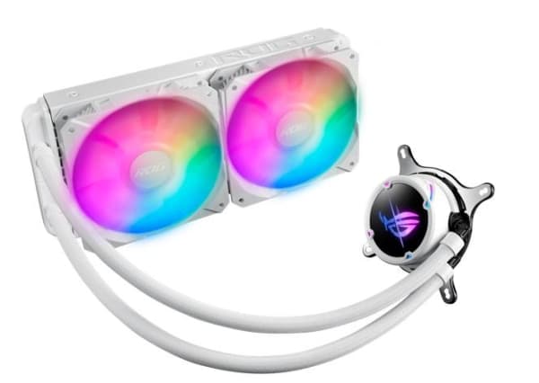ASUS ROG STRIX LC II 240 ARGB WHITE EDITION - Væskekjølesystem for prosessor - Radiatorstørrelse: 240 mm - (for: LGA1156, LGA1155, LGA2011, LGA1150,