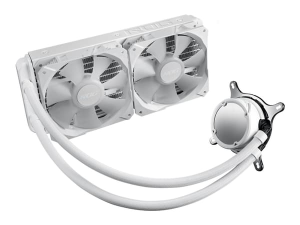 ASUS ROG STRIX LC II 240 ARGB WHITE EDITION - Væskekjølesystem for prosessor - Radiatorstørrelse: 240 mm - (for: LGA1156, LGA1155, LGA2011, LGA1150,